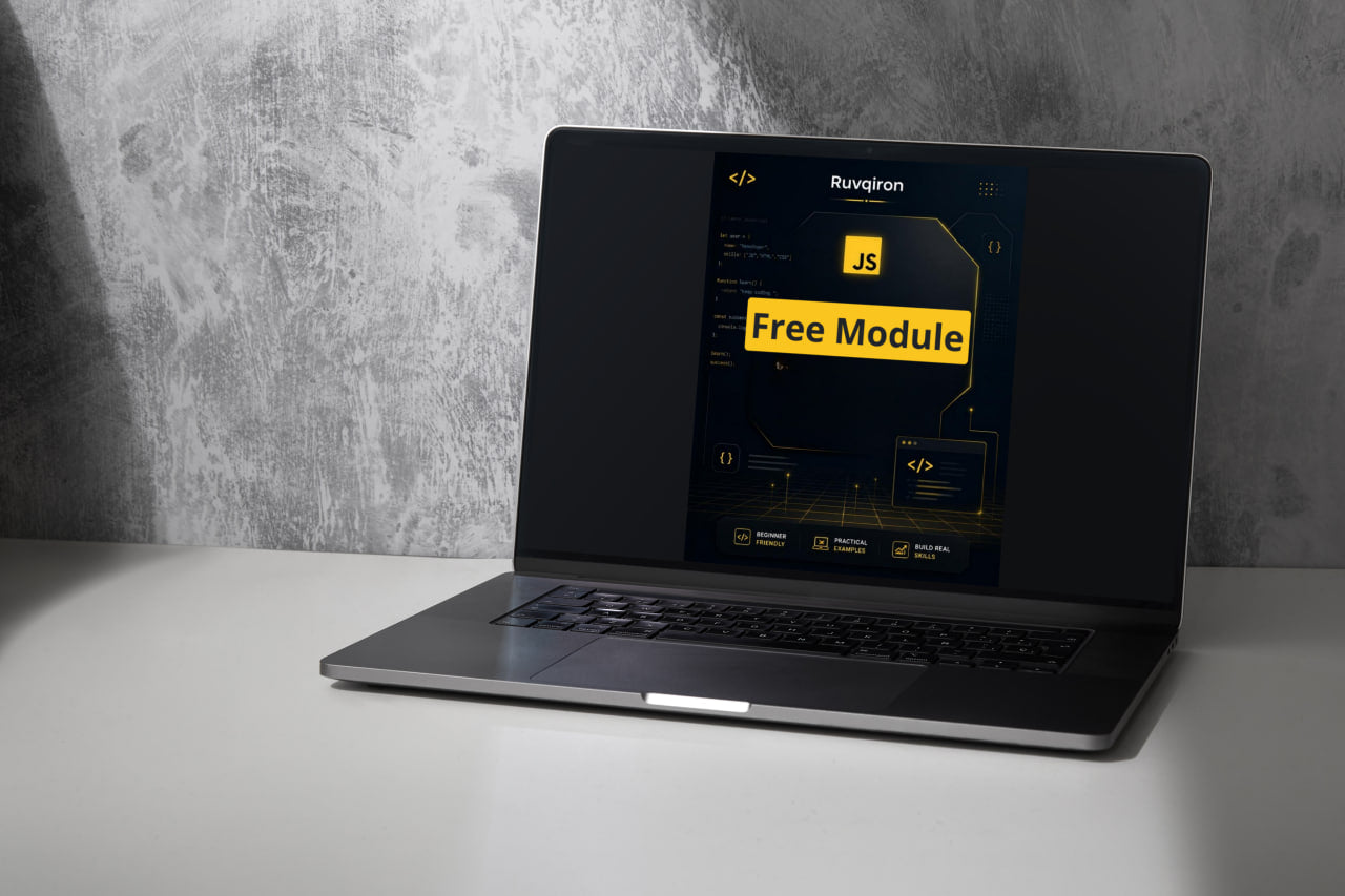 Laptop displaying a software interface with 'Ruxtron' branding on a gray surface.